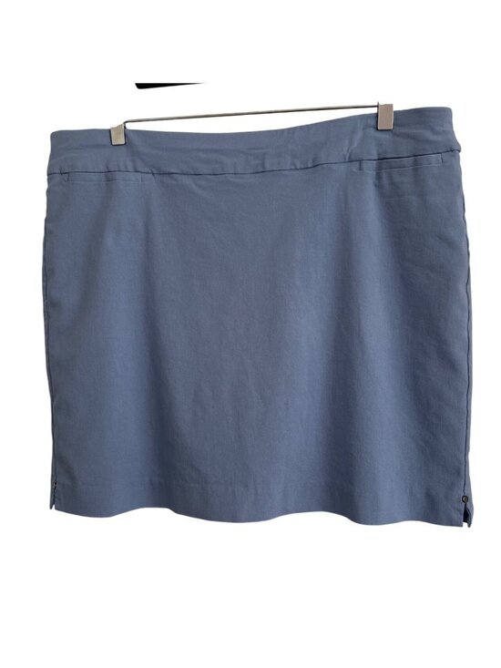 Briggs Pants - Briggs Womens Blue Skort 16W Lightweight Stretch Pull-On Tennis Paddle Ball